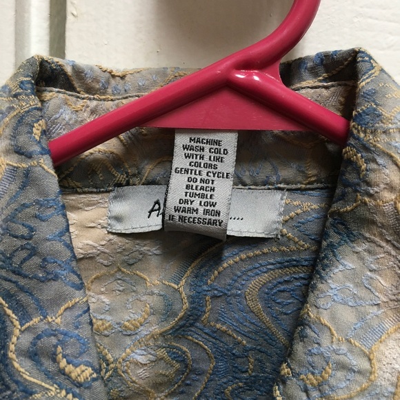 Analogy…Jacket Size S Tan and Blue - Picture 4 of 6
